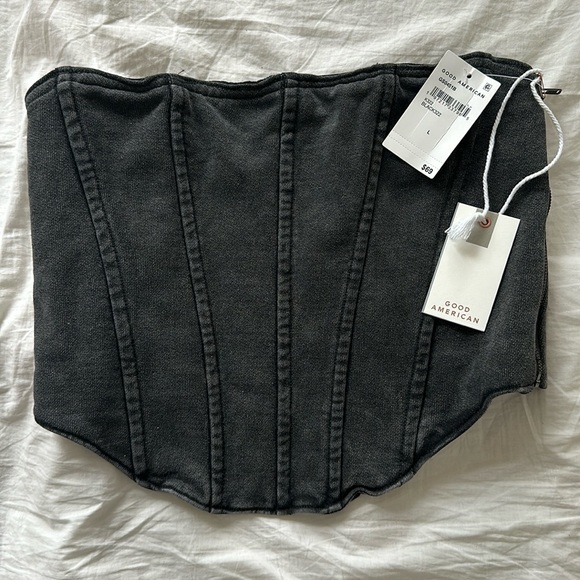Good American Jeanius Terry Corset - Size L - Picture 1 of 3